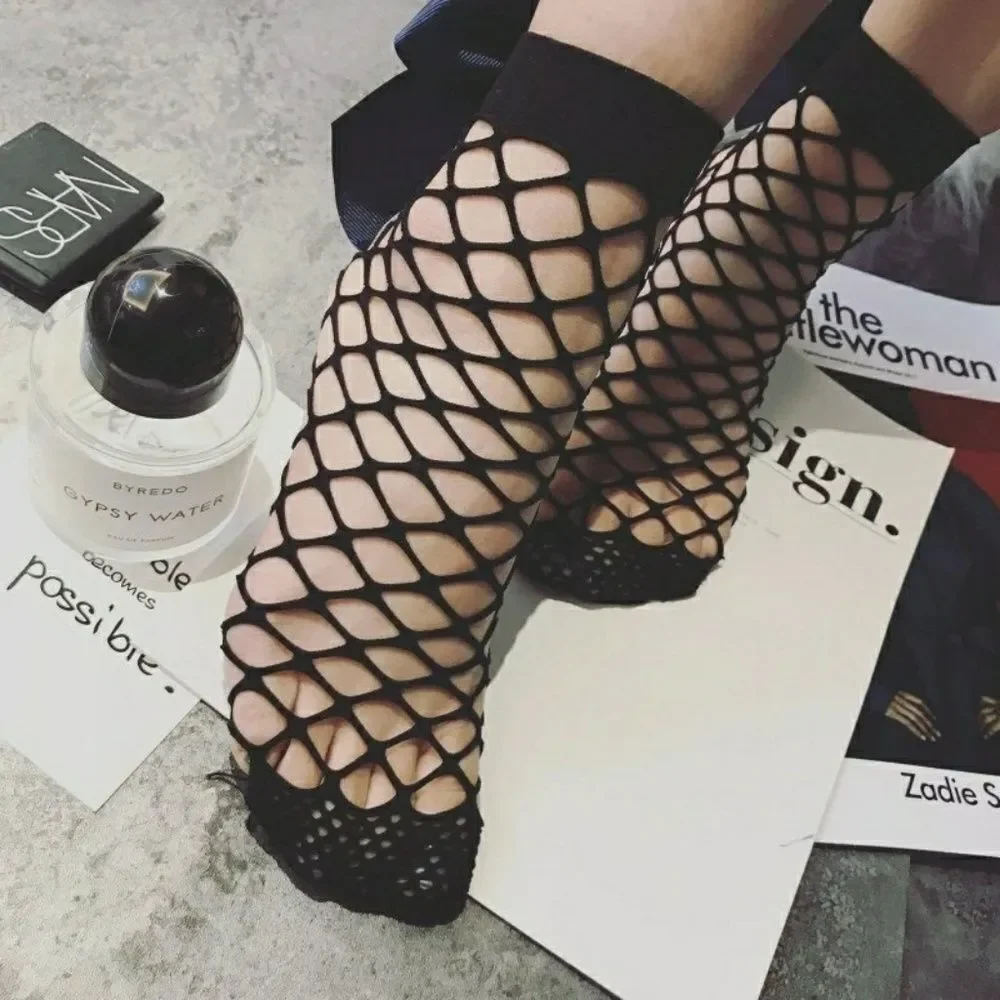 3 Set Pairs of Fish Net Socks - Picture 1 of 5